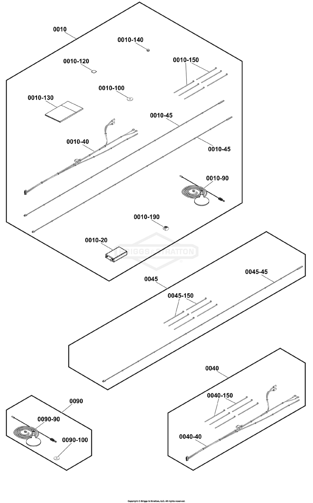 6574-01 - Infohub / Infohub Diagram and Parts List for 040782-00  Briggs and Stratton Generator